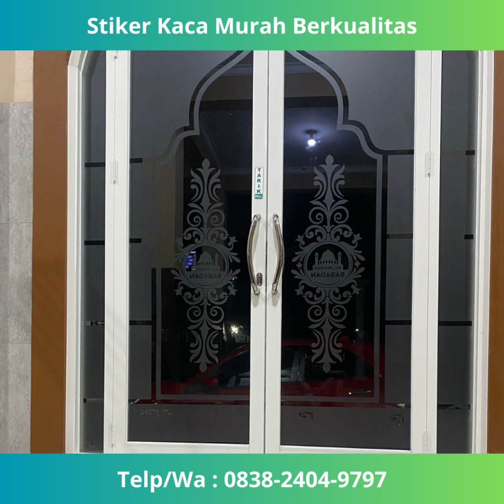 Jual Stiker Kaca Berkualitas di Surabaya