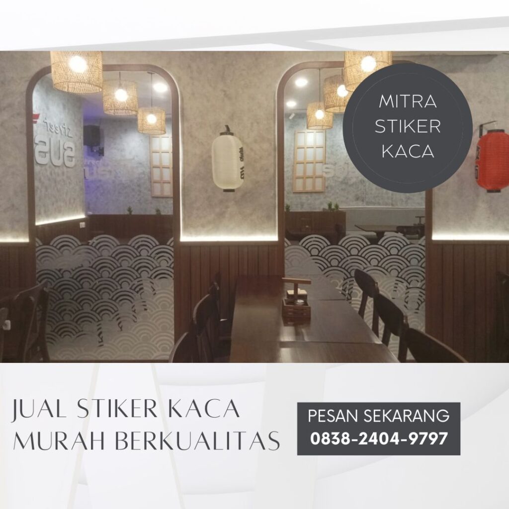 Jasa Pasang Stiker Kaca Murah di Surabaya