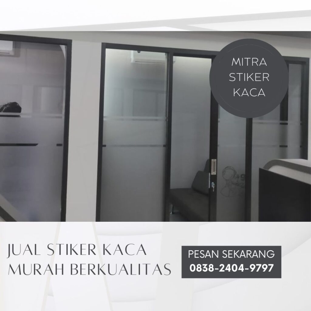 Produsen stiker kaca di surabaya