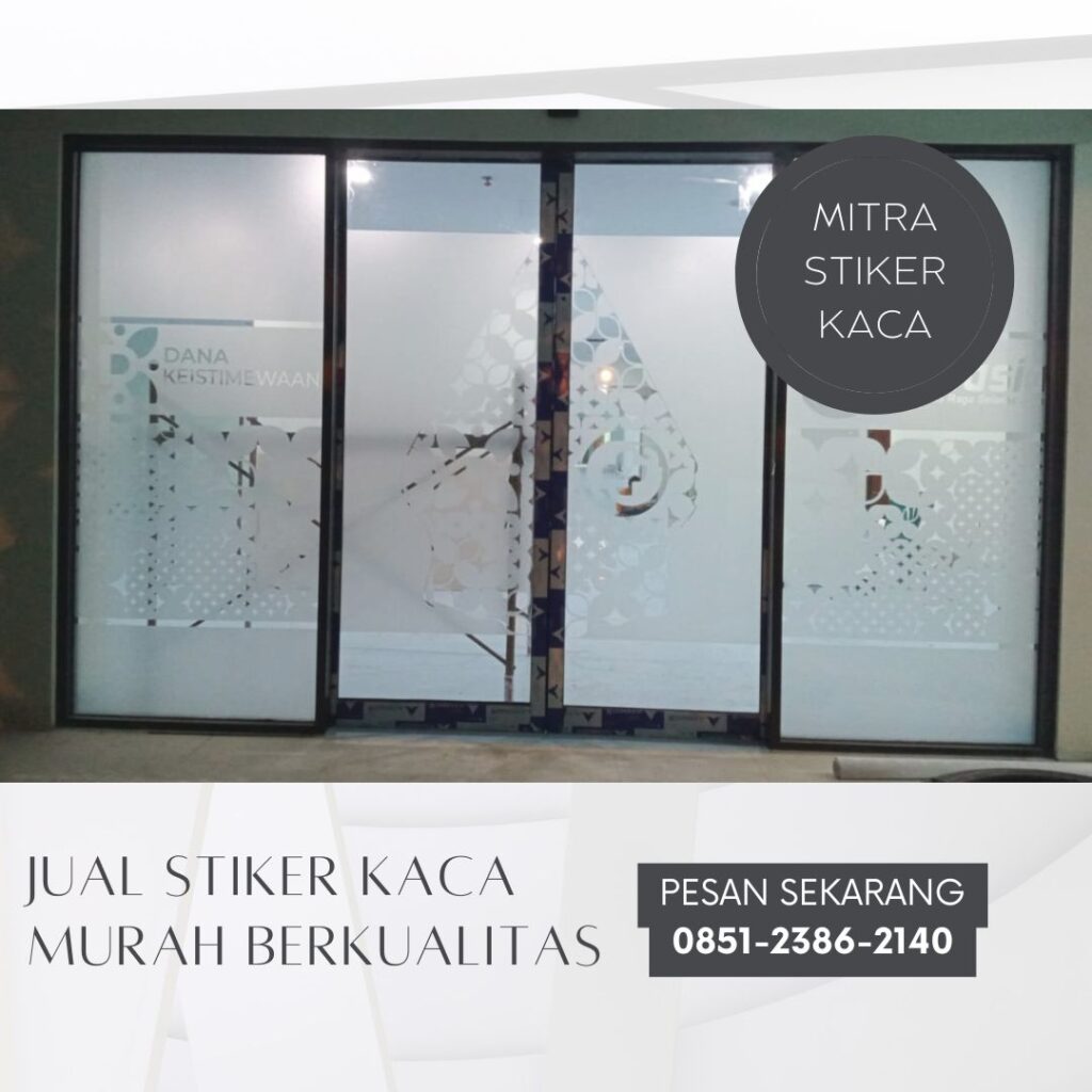 Spesialis Stiker Kaca Murah di Surabaya