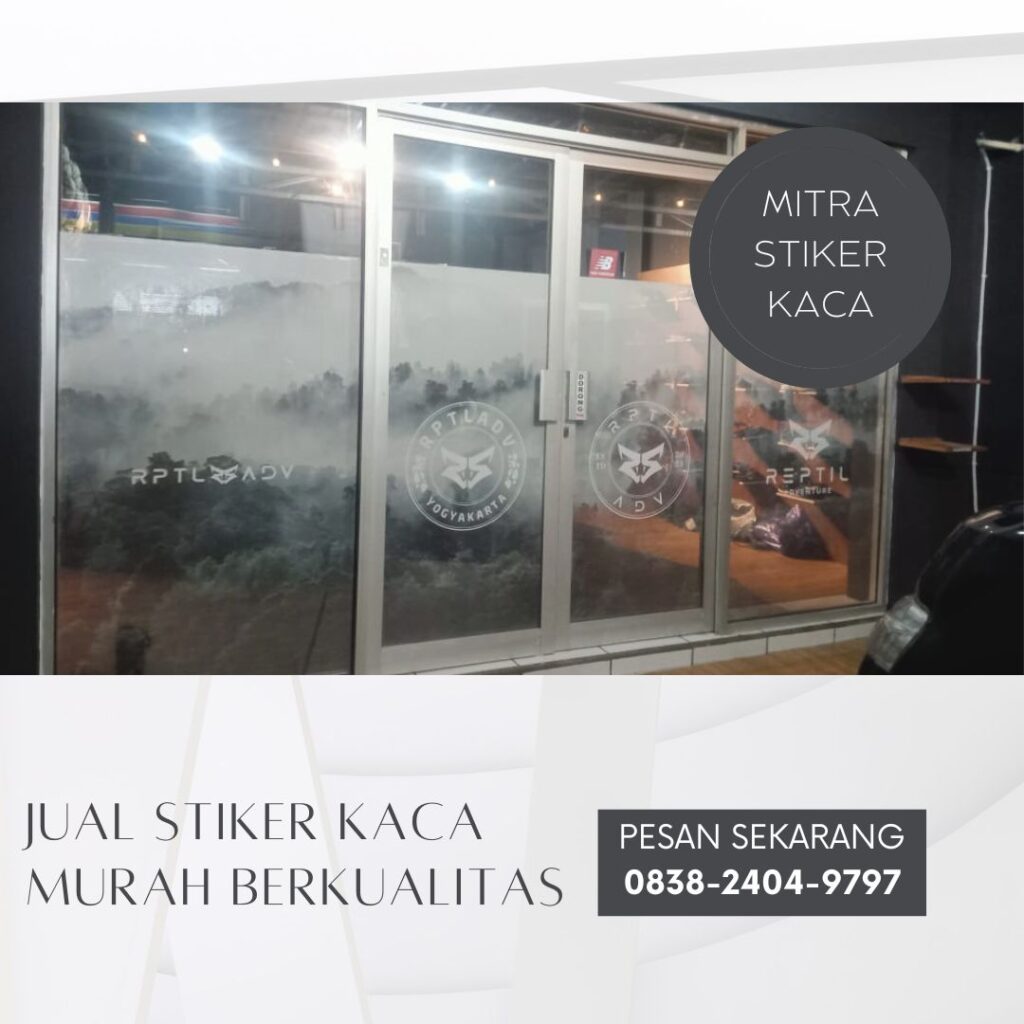 Supplier Stiker Kaca di Surabaya