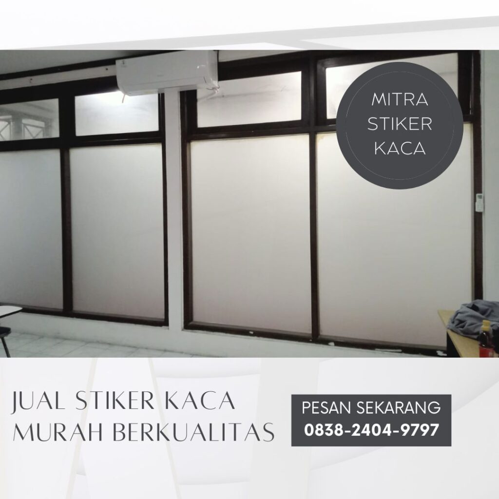 Toko Stiker Kaca Sandblast Es di Surabaya