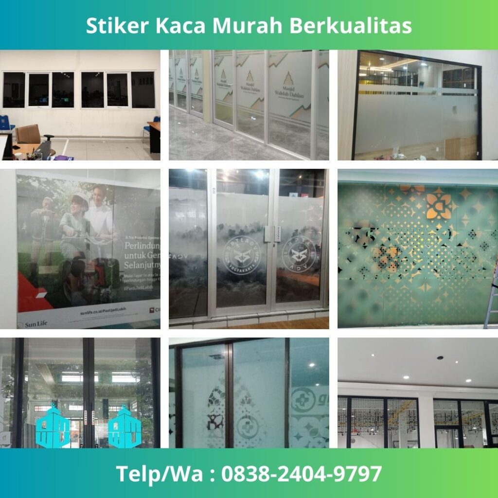Jual Semua Jenis Stiker Kaca di Surabaya
