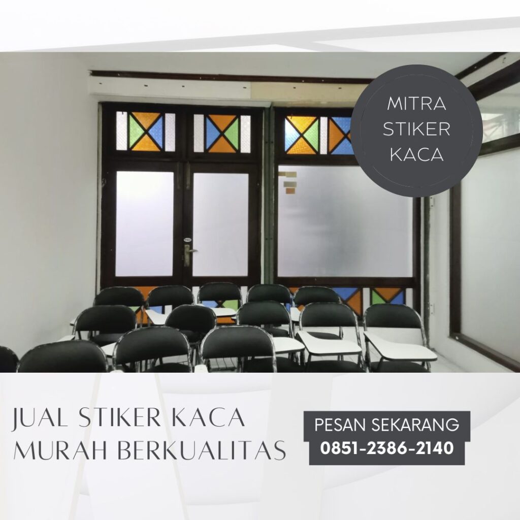 Stiker Kaca Es & Sandblast di Surabaya
