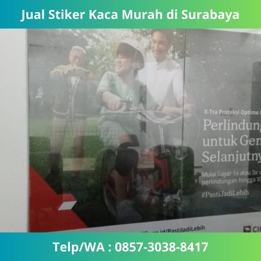 Stiker Kaca Branding di Surabaya